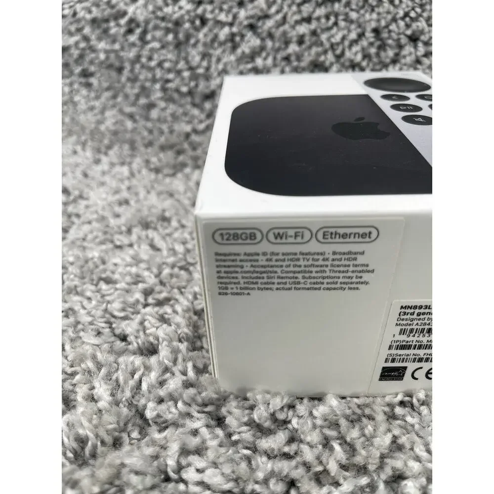 Apple TV 4K 3rd Generation 128 GB Wifi Ethernet MN2843 EMPTY BOX